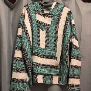 Teal Baja Joe Drug Rug